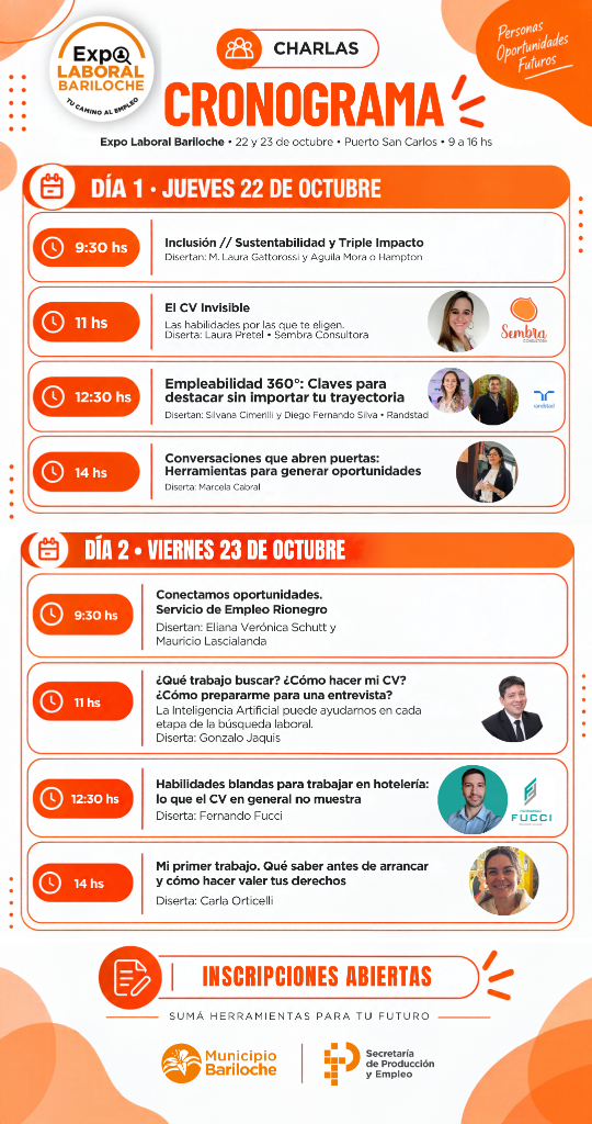 Cronograma de Charlas Ampliado